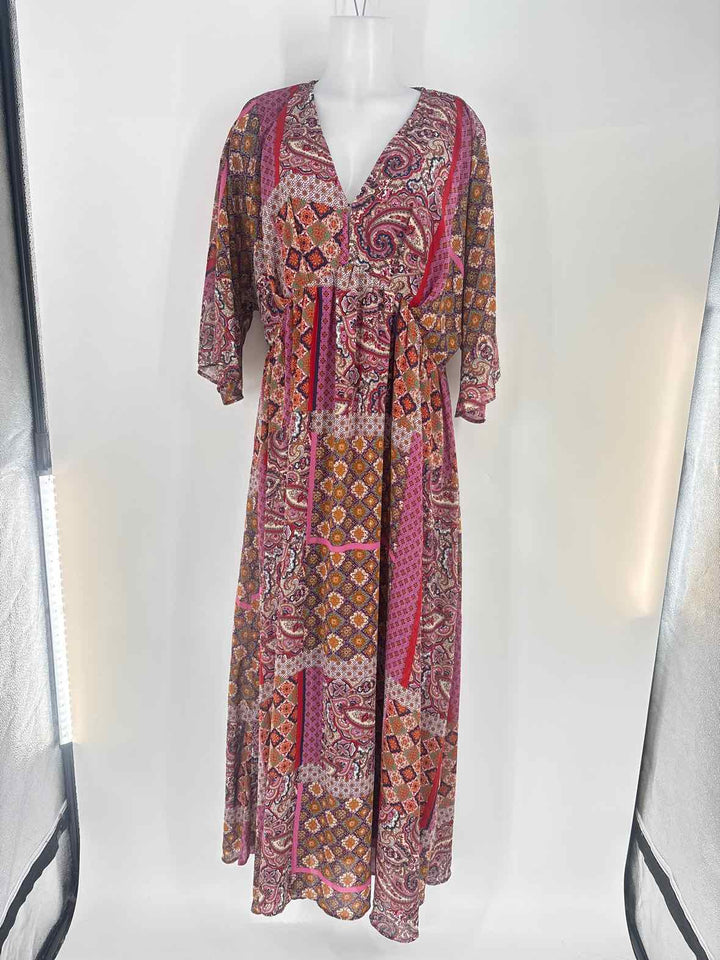 Size L ENTRO Multi-Color Dress