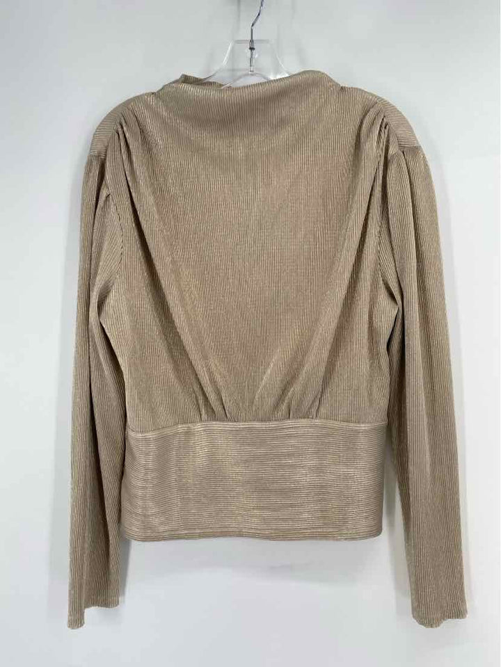 Size M Ann Taylor Gold Shirt