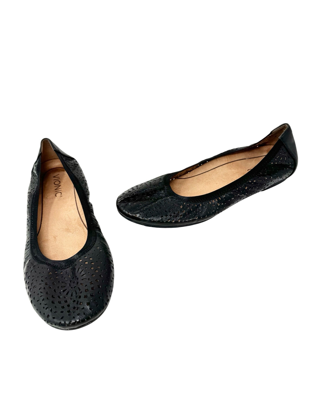 Shoe Size 8 VIONIC Black Flats