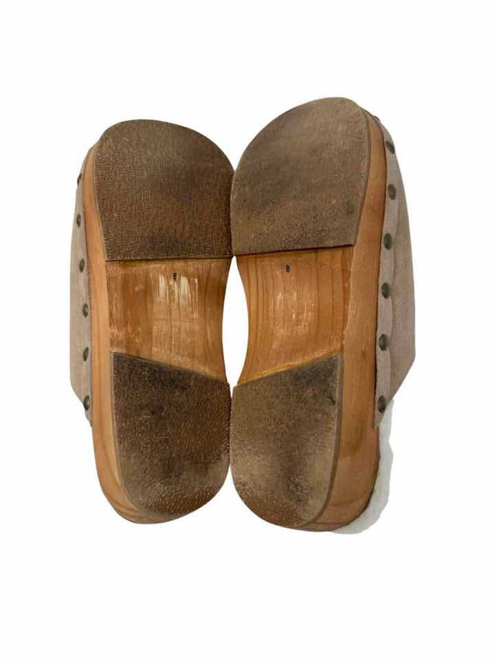 Shoe Size 8 Tan Suede Flats