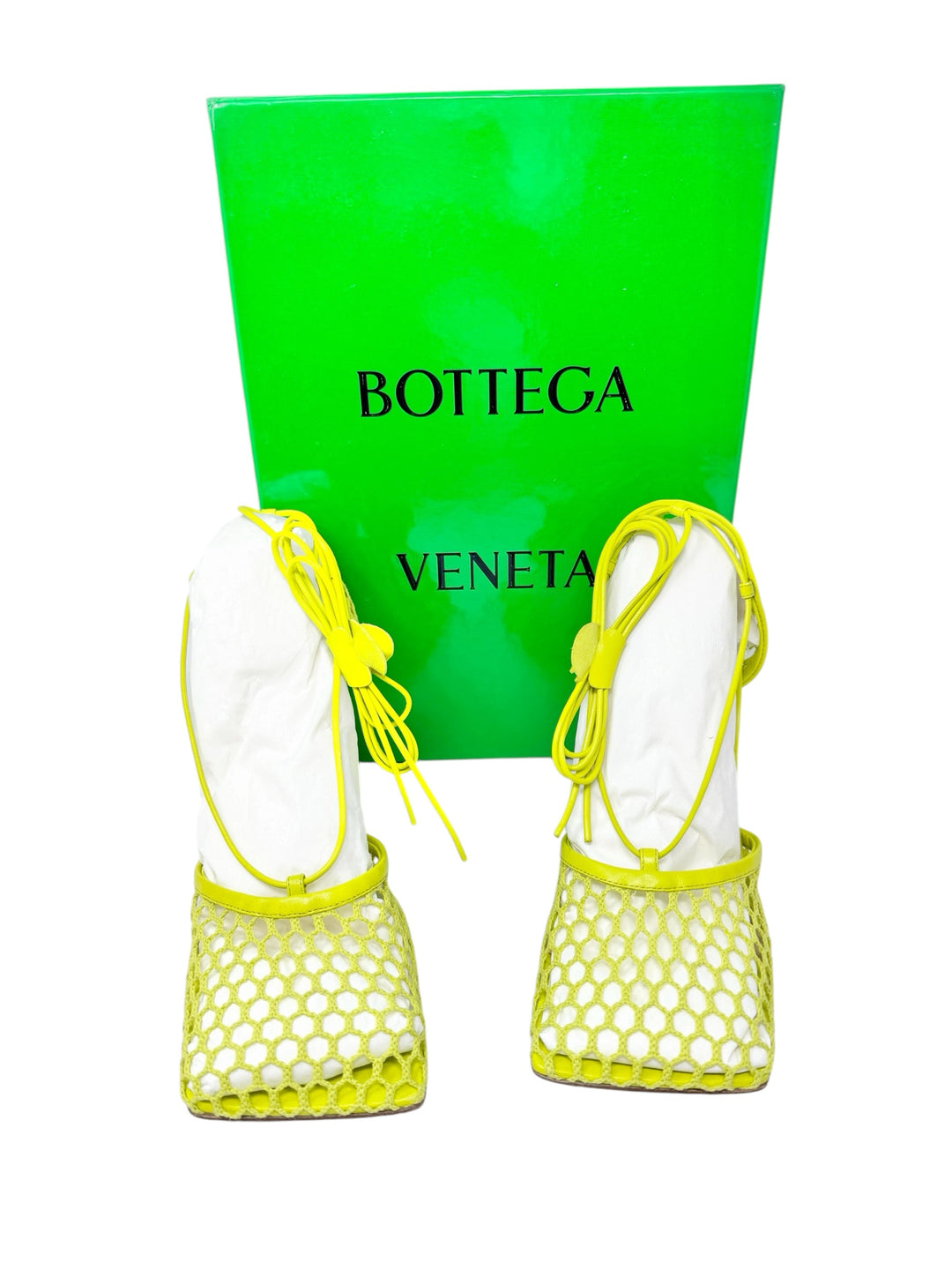 Shoe Size 39.5 BOTTEGA Lime Green Luxury - Sandals