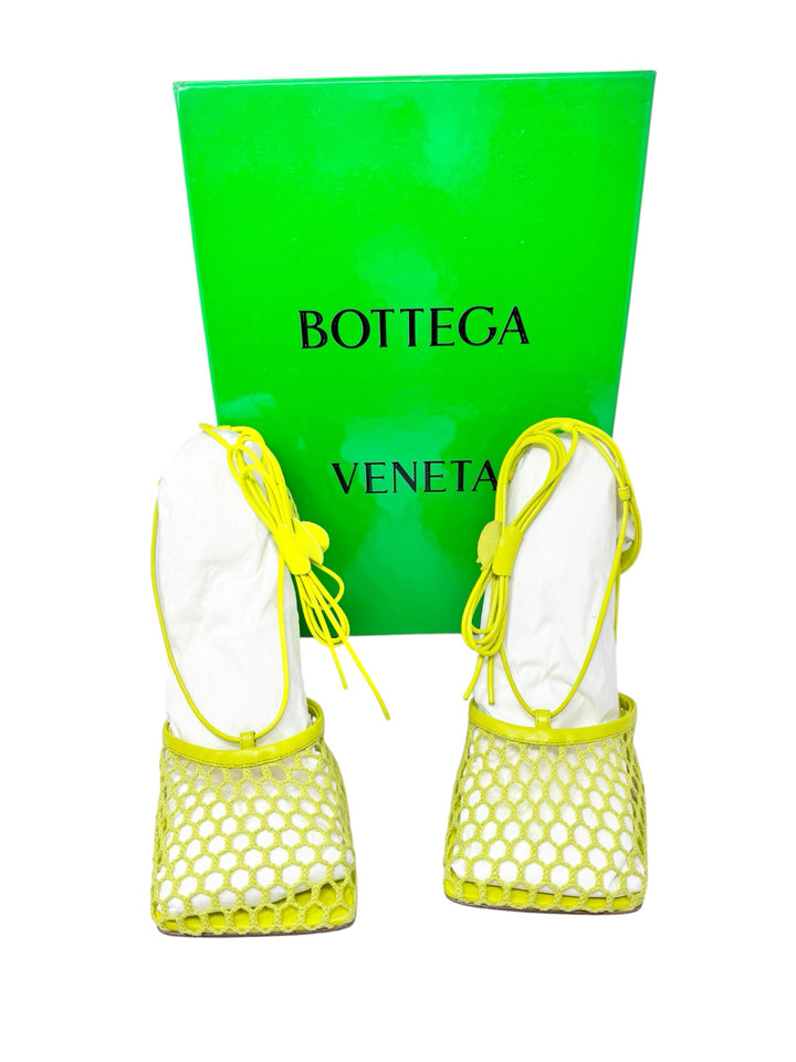 Shoe Size 39.5 BOTTEGA Lime Green Luxury - Sandals