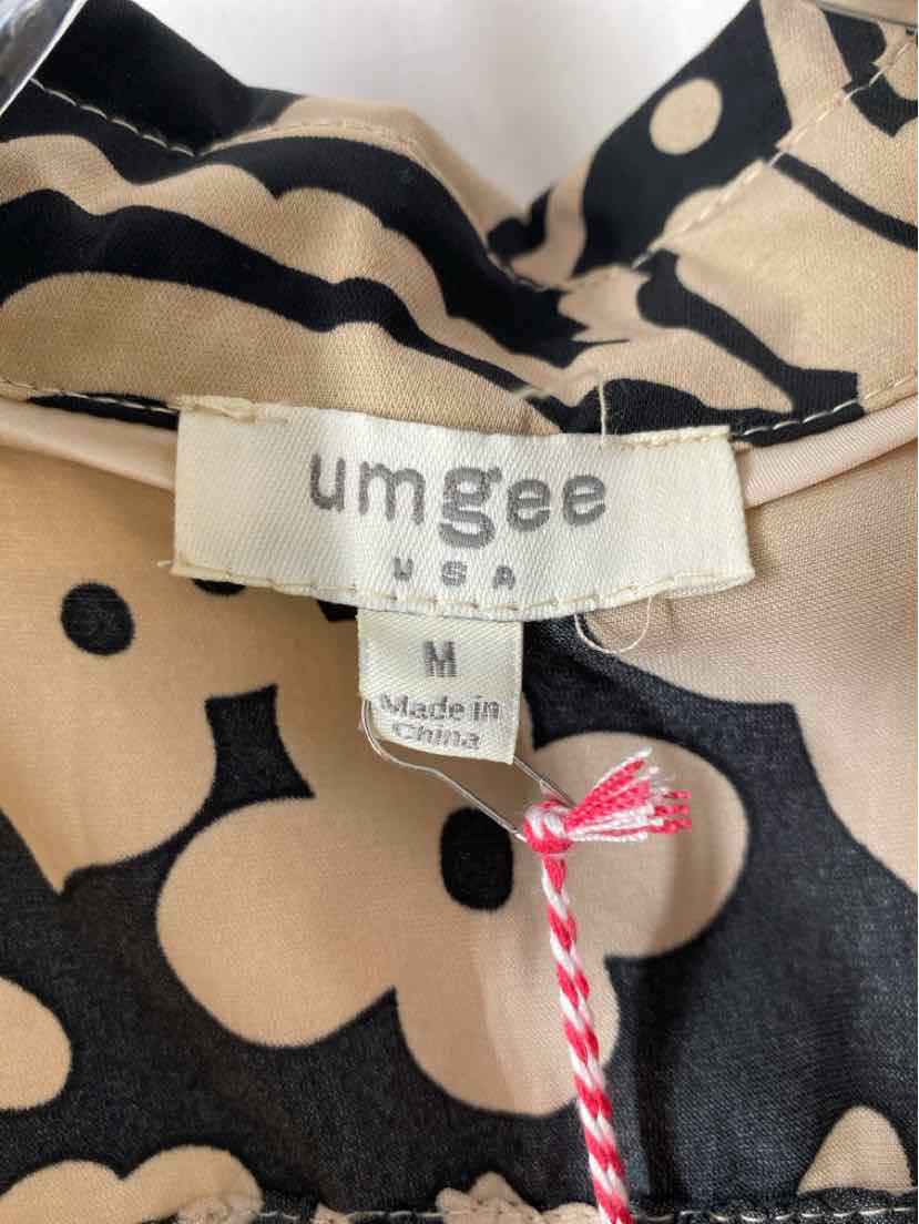 Size M Umgee TAN PRINT Dress