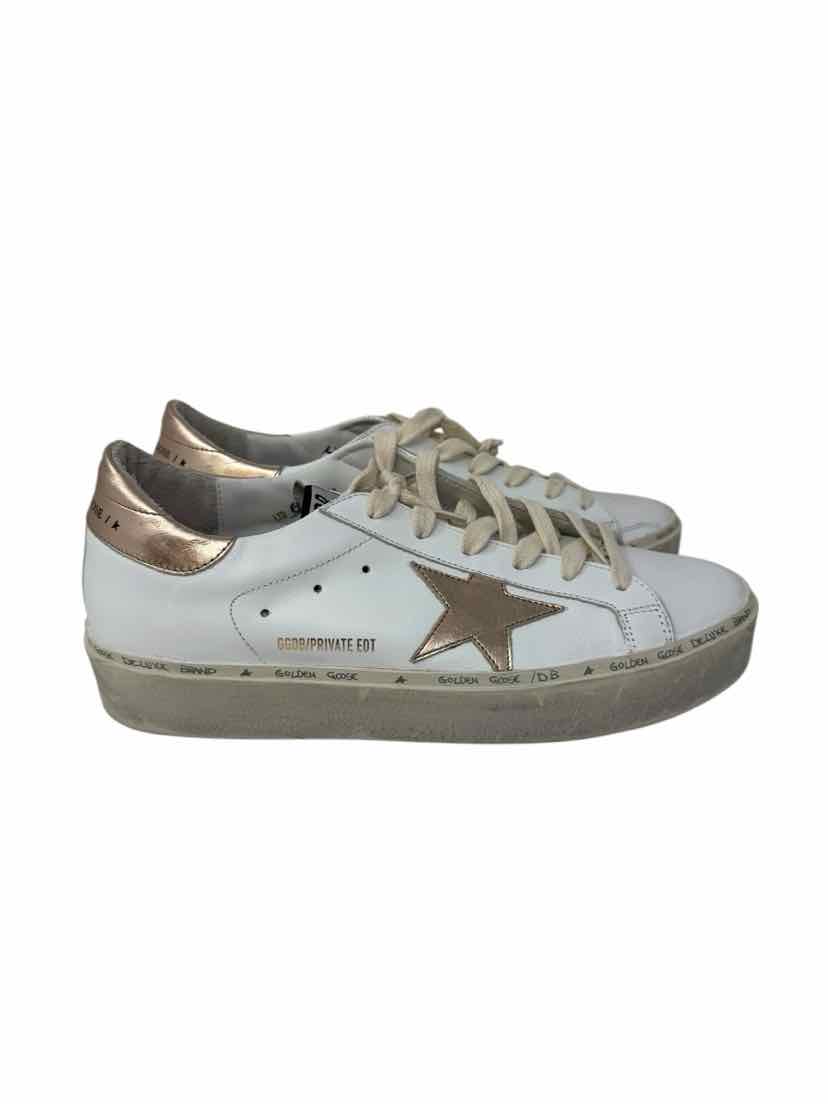 Shoe Size 40 GOLDEN GOOSE White Leather Luxury - Sneakers