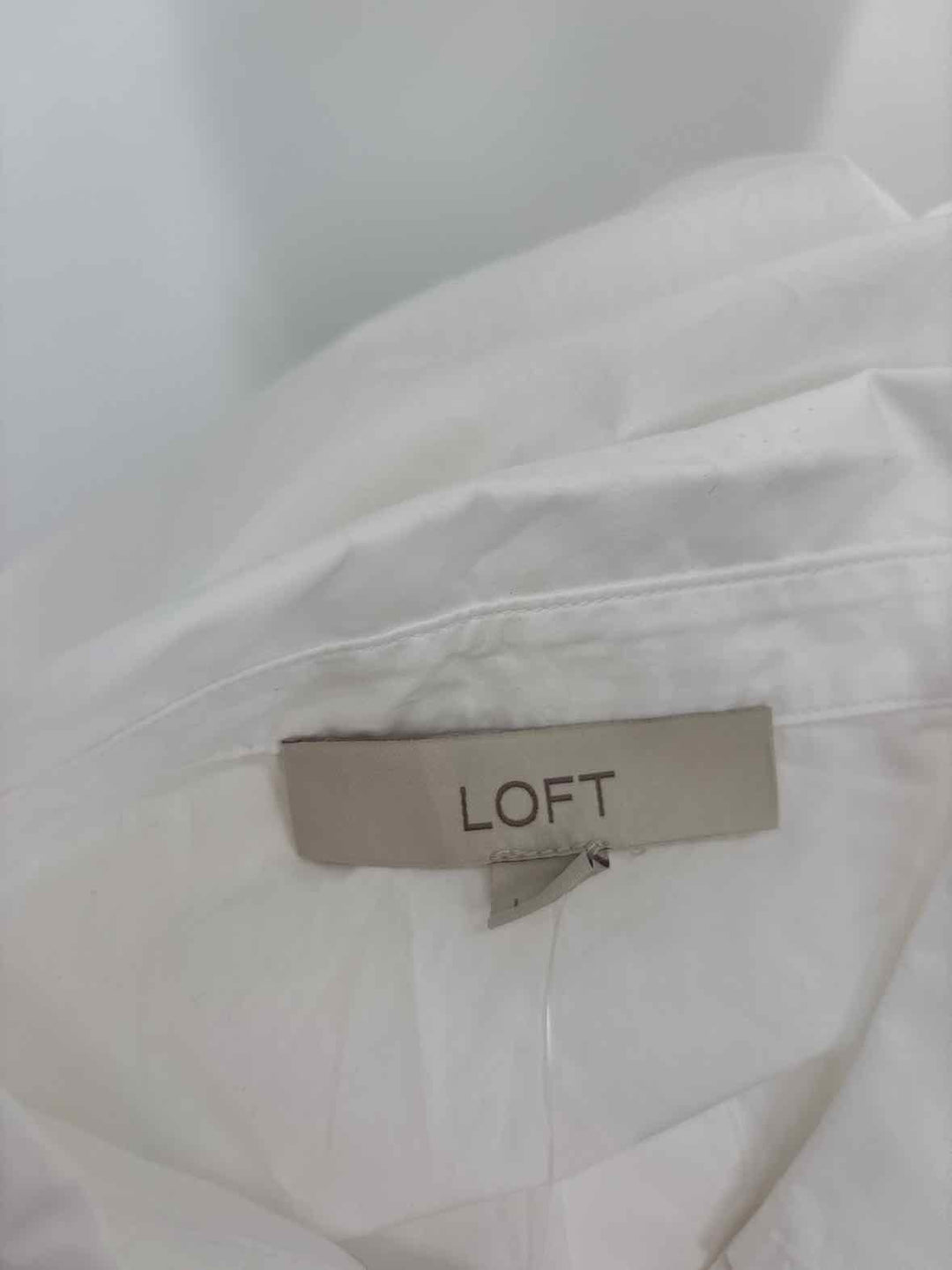 Size L Ann Taylor White Shirt