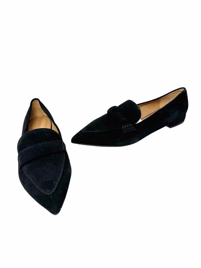 Shoe Size 10 Talbots Black Suede Flats