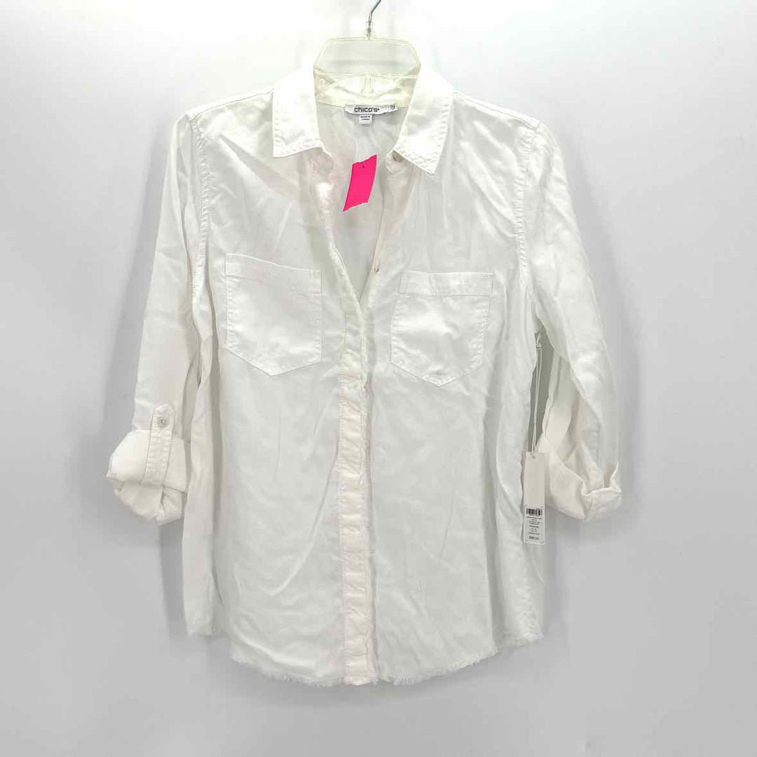Size 6 Chico's White Shirt