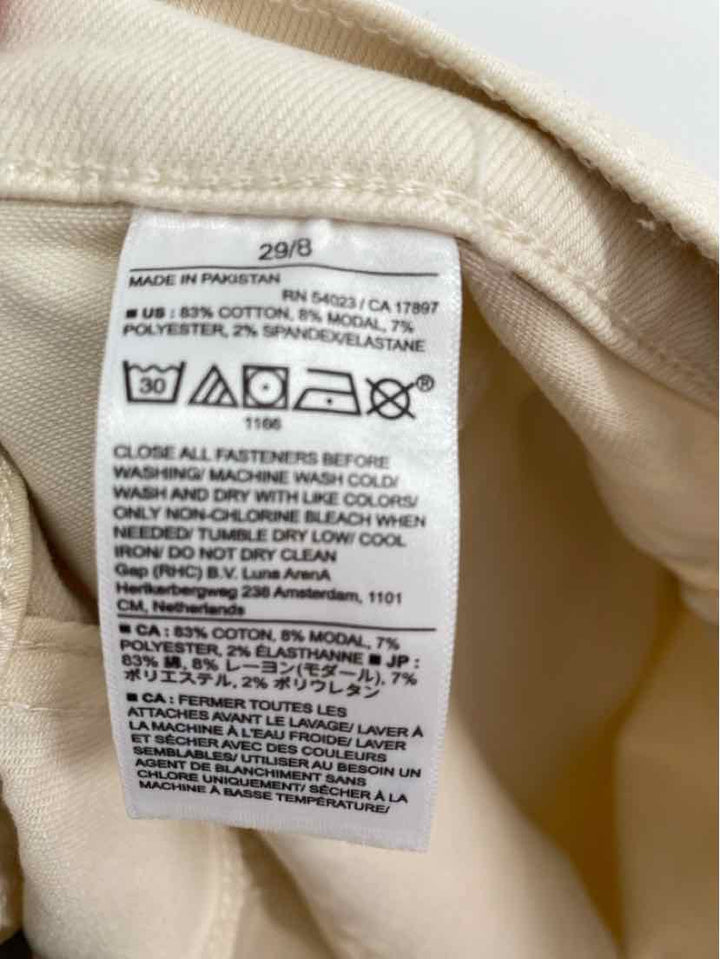 Size 8 Banana Republic Cream Pants