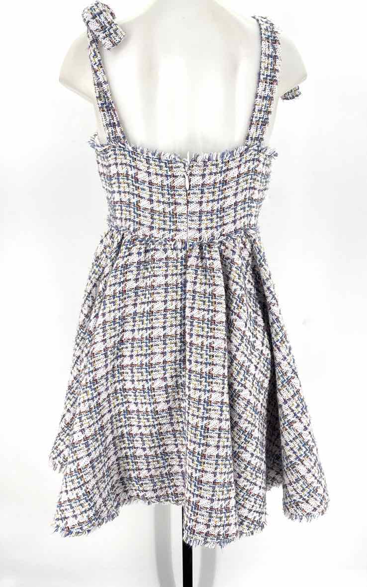 Size 8 LIKELY Multi-Color Knit Tweed Dress