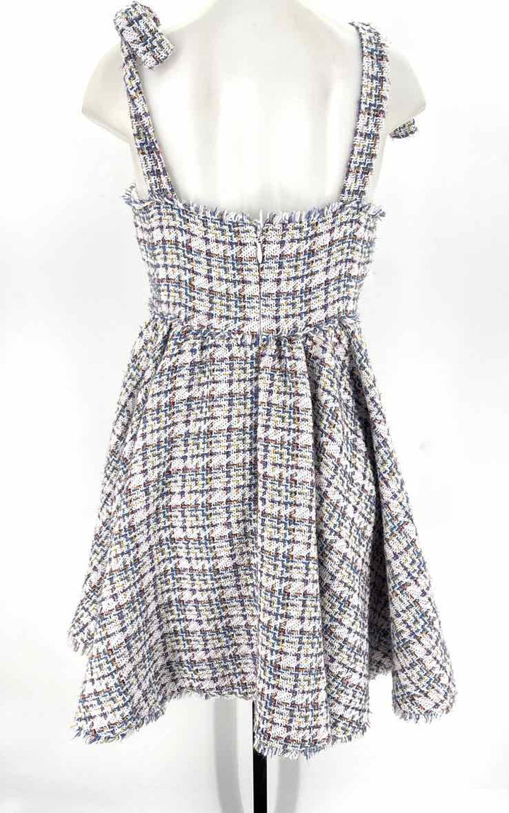 Size 8 LIKELY Multi-Color Knit Tweed Dress