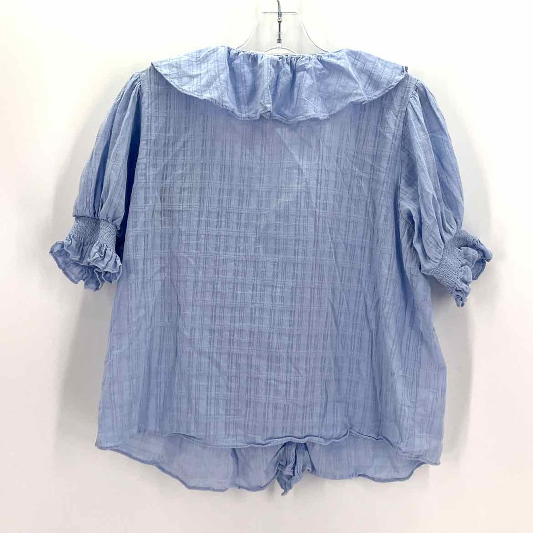 Size M MUSTARD SEED Blue Shirt