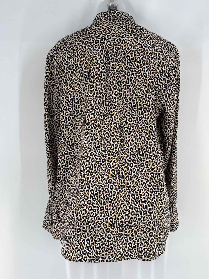 Size 14 J Crew Tan Silk Shirt