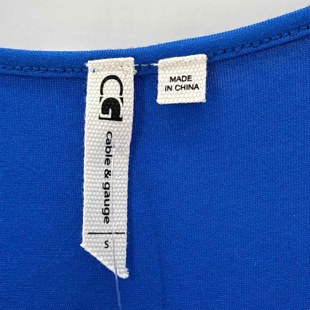 Size S CABLE & GAUGE Blue Shirt
