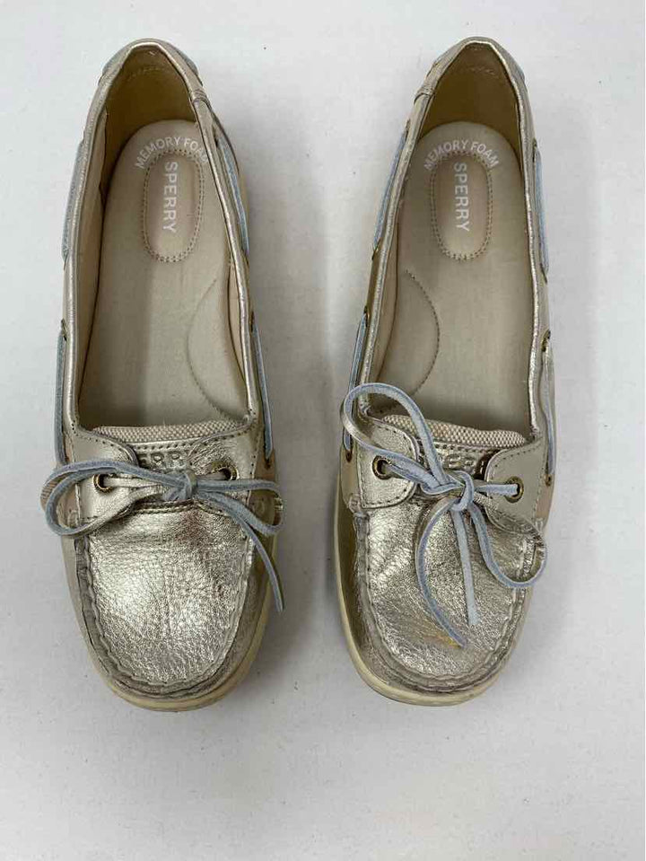 Shoe Size 11 Sperry Gold Flats