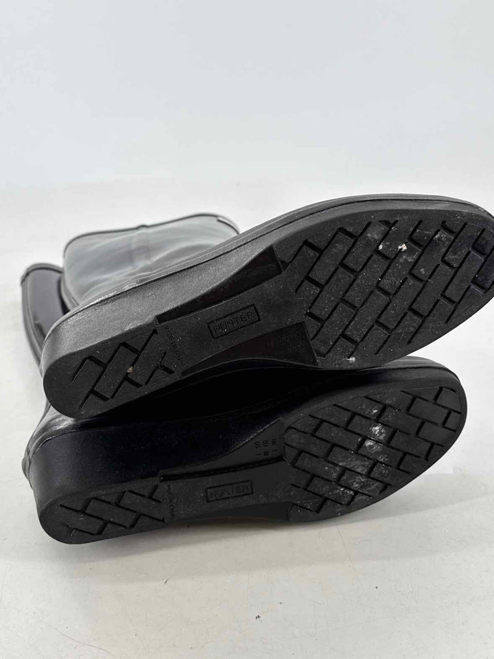 Shoe Size 7 Hunter Black Boots