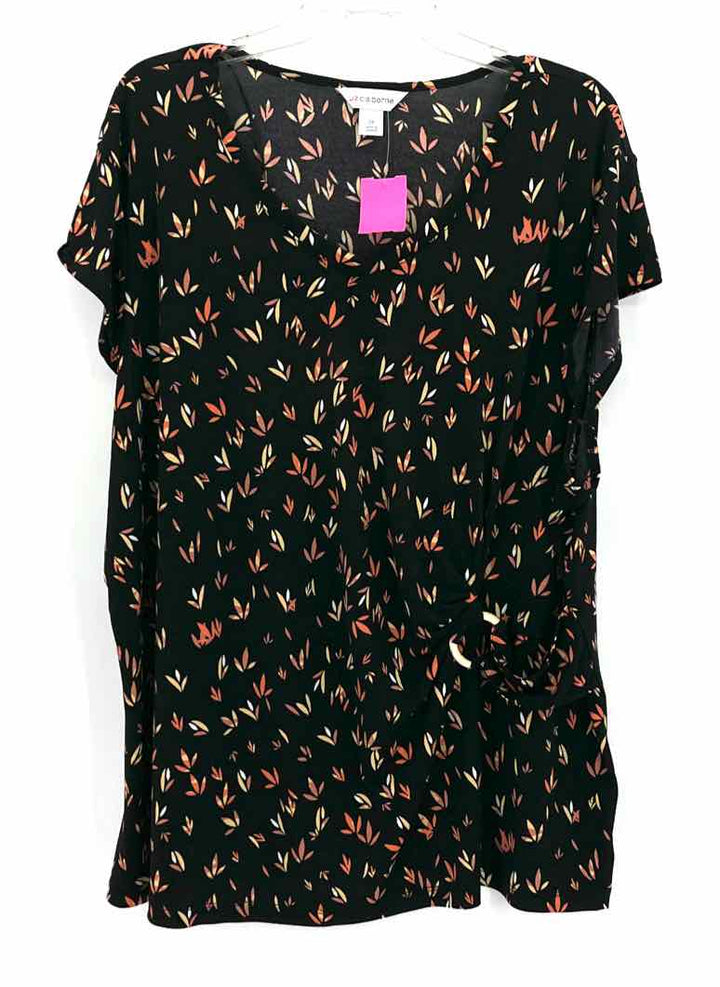Size 3X LIZ CLAIBORNE Black Shirt