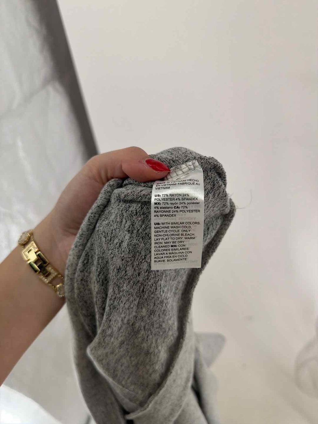 Size M White House Black Market Gray Shirt