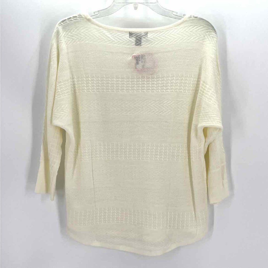 Size M ANA Ivory Knit Sweater