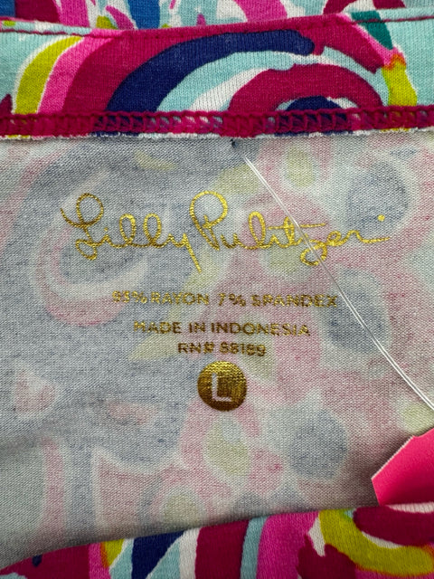 Size L Lilly Pulitzer Pink Cotton Dress
