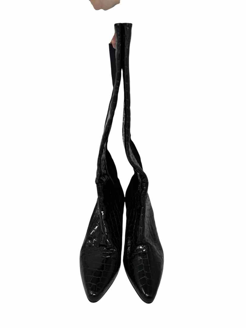 Shoe Size 8 Stuart Weitzman Black PATENT Boots
