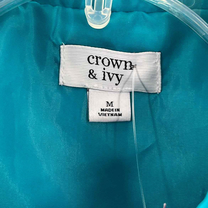 Size M CROWN & IVY Blue Vest