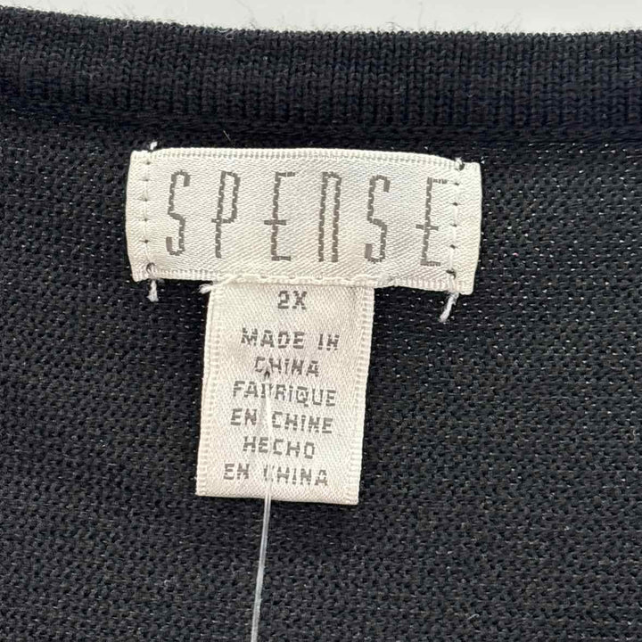 Size 2X SPENSE Black Shirt
