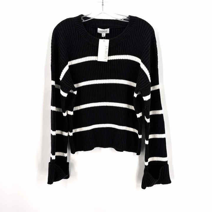 Size L EVEREVE Black Knit Sweater