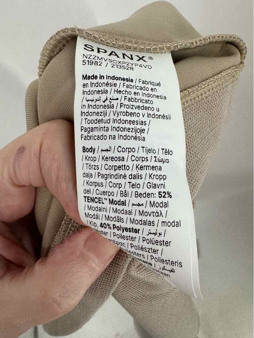 Size M SPANX Tan Dress