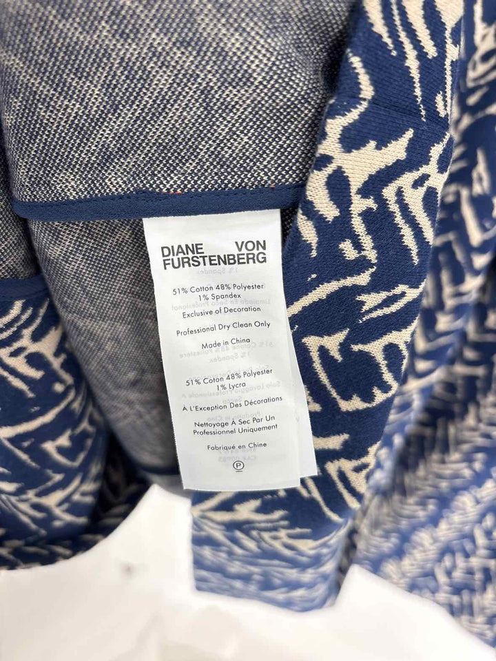 Size 10 DIANE VON FURSTENBERG Blue Luxury - Dress