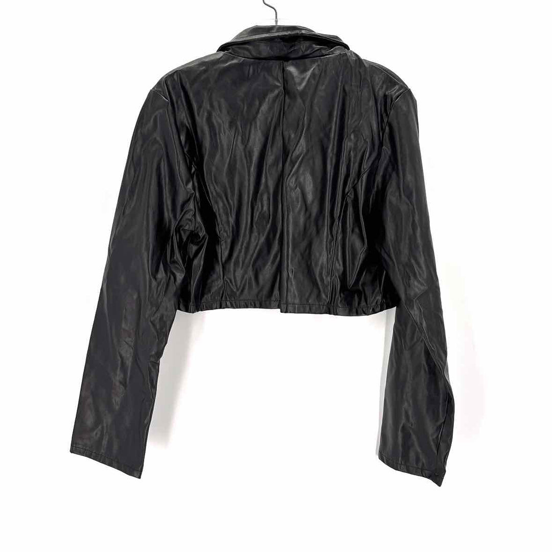Size XL Black Faux Leather Jacket
