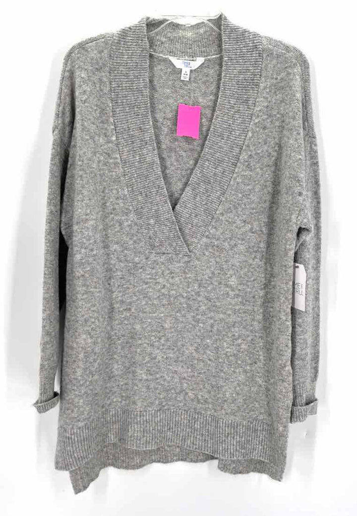 Size S TIME AND TRUE Gray Knit Sweater