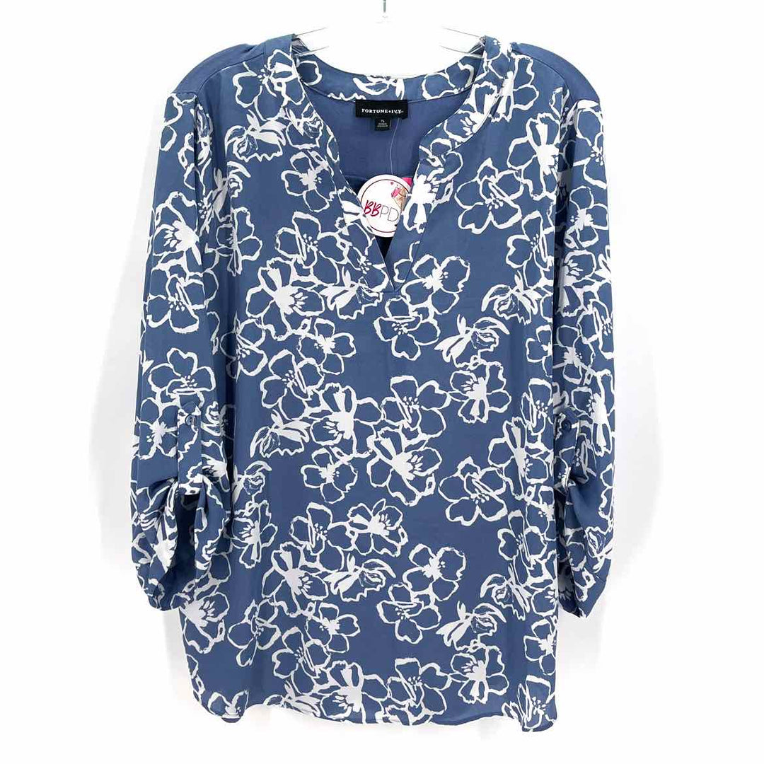 Size XL Blue Print Shirt