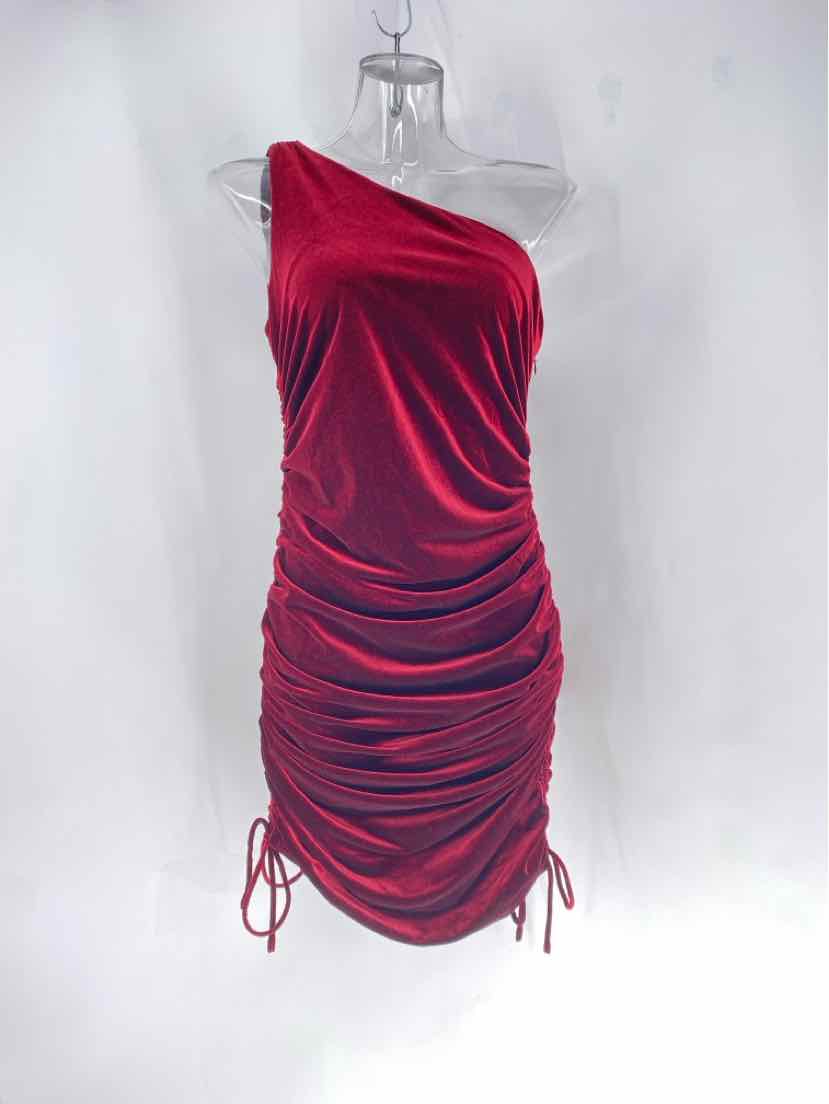 Size M HOUSE OF HARLOW Burgundy Velour Dress