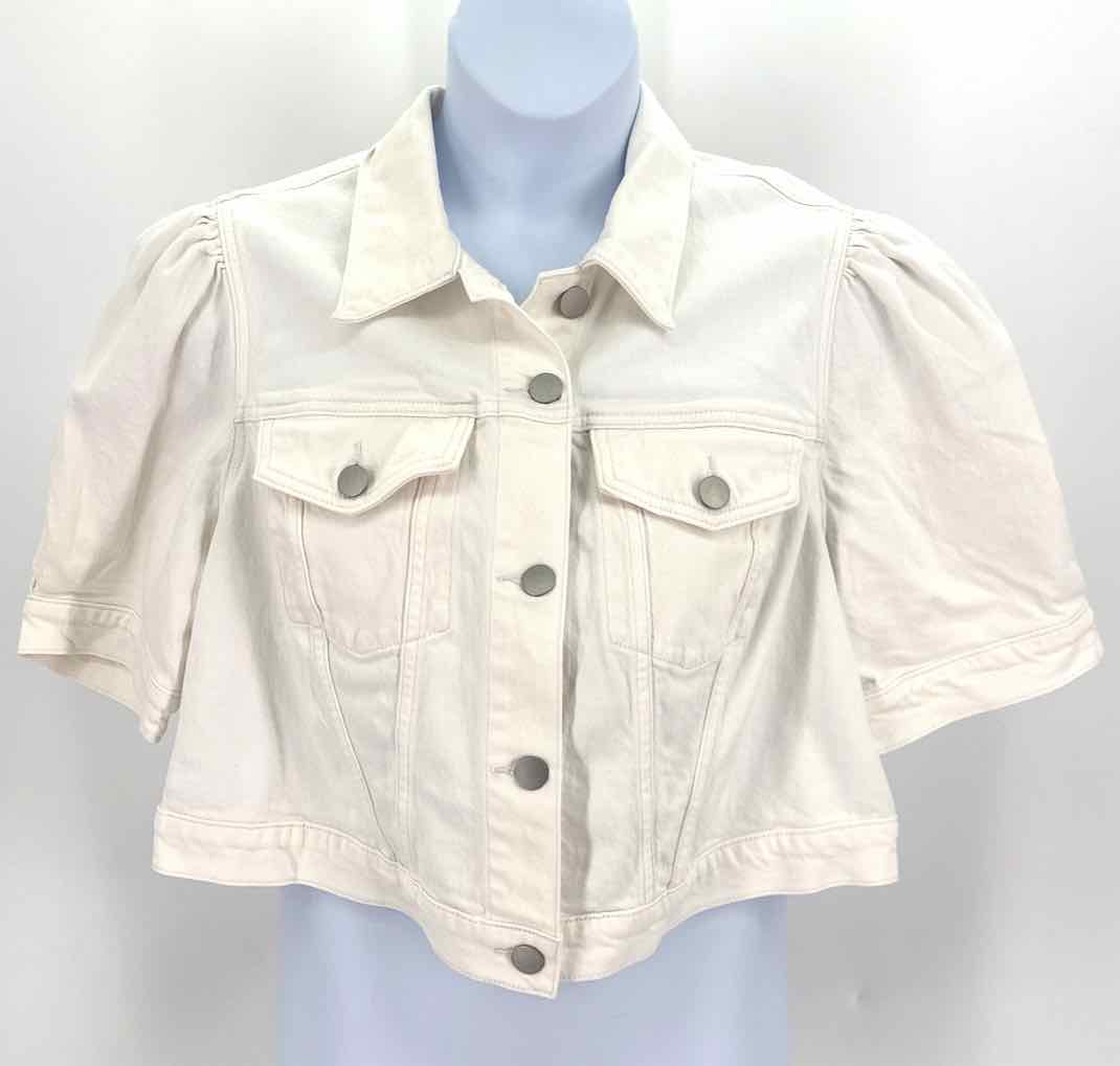 Size 16 Torrid White Denim Jacket