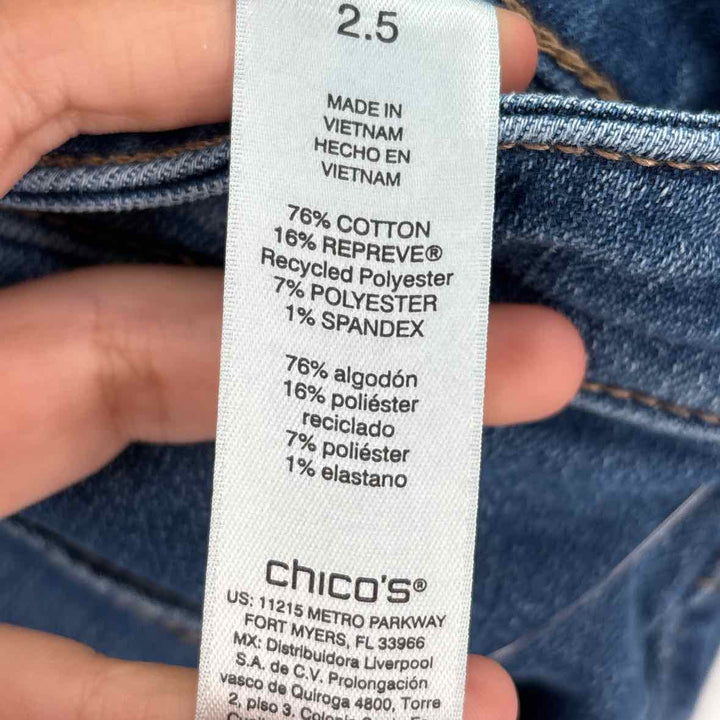 Size L/XL Chico's Blue Denim Jeans