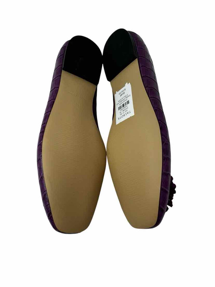 Shoe Size 9.5 Talbots Purple Leather Flats