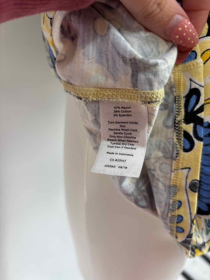 Size XL Talbots Yellow Print Shirt