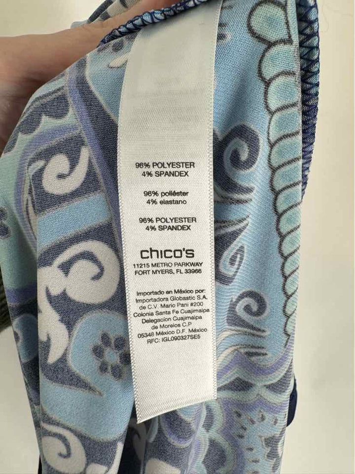 Size S Chico's Blue Print Dress