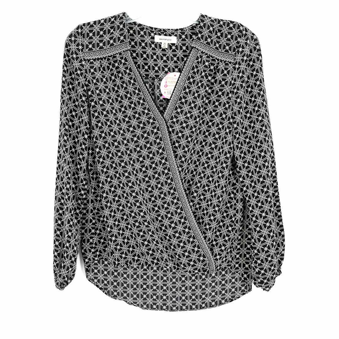 Size XS MAX STUDIO Black/White Shirt