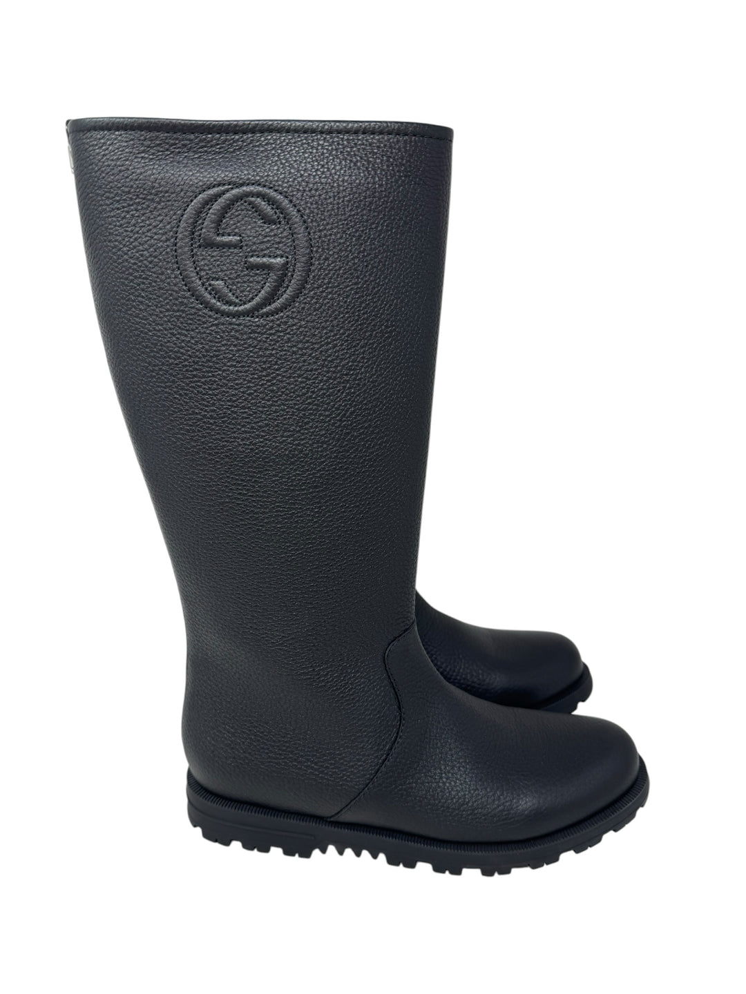 Shoe Size 38 Gucci Black Leather Luxury - Boots