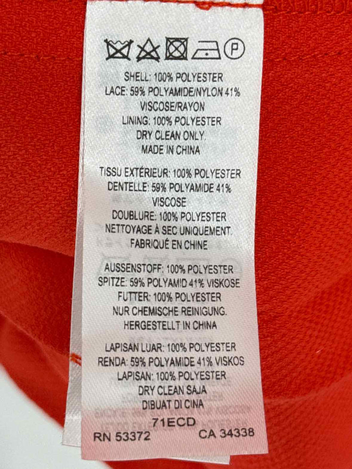 Size 8 FRENCH CONNECTION Orange Dress
