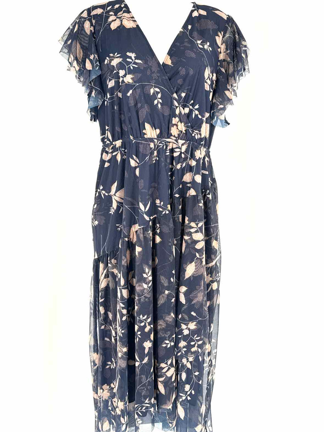 Size XL Navy Print Dress