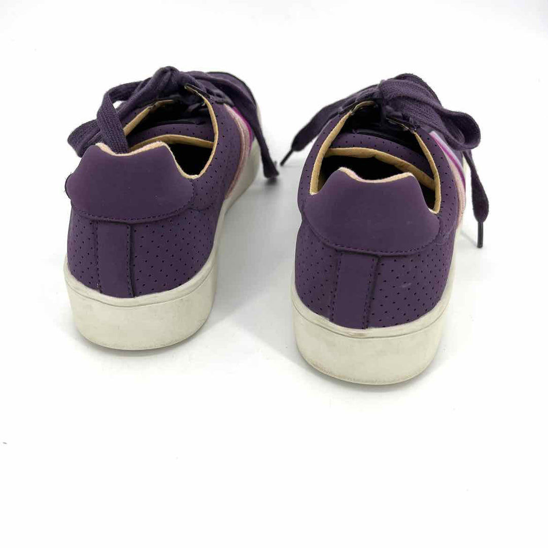 Shoe Size 9 Purple Faux Leather Velour Sneakers