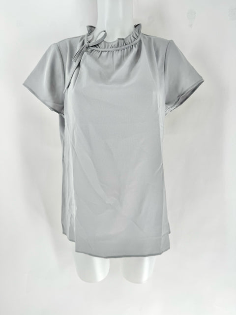 Size 10 LAND END Gray Shirt