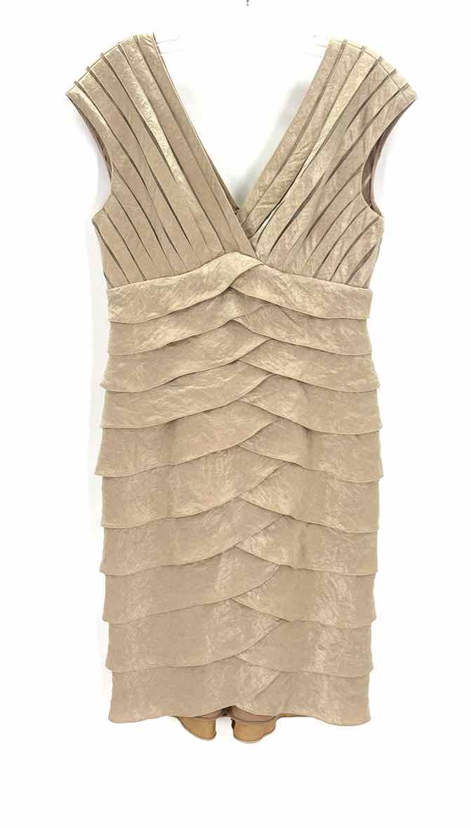 Size 10 Adrianna Papell Gold Dress