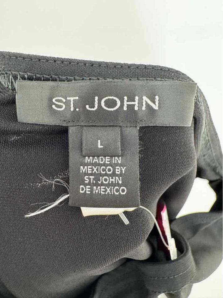 Size L ST JOHN Black Shirt