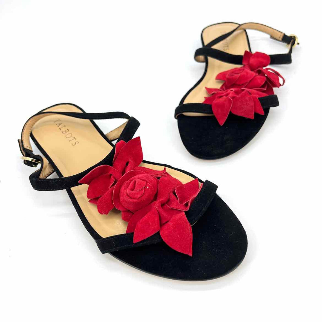 Shoe Size 7.5 Talbots Black Suede Sandals