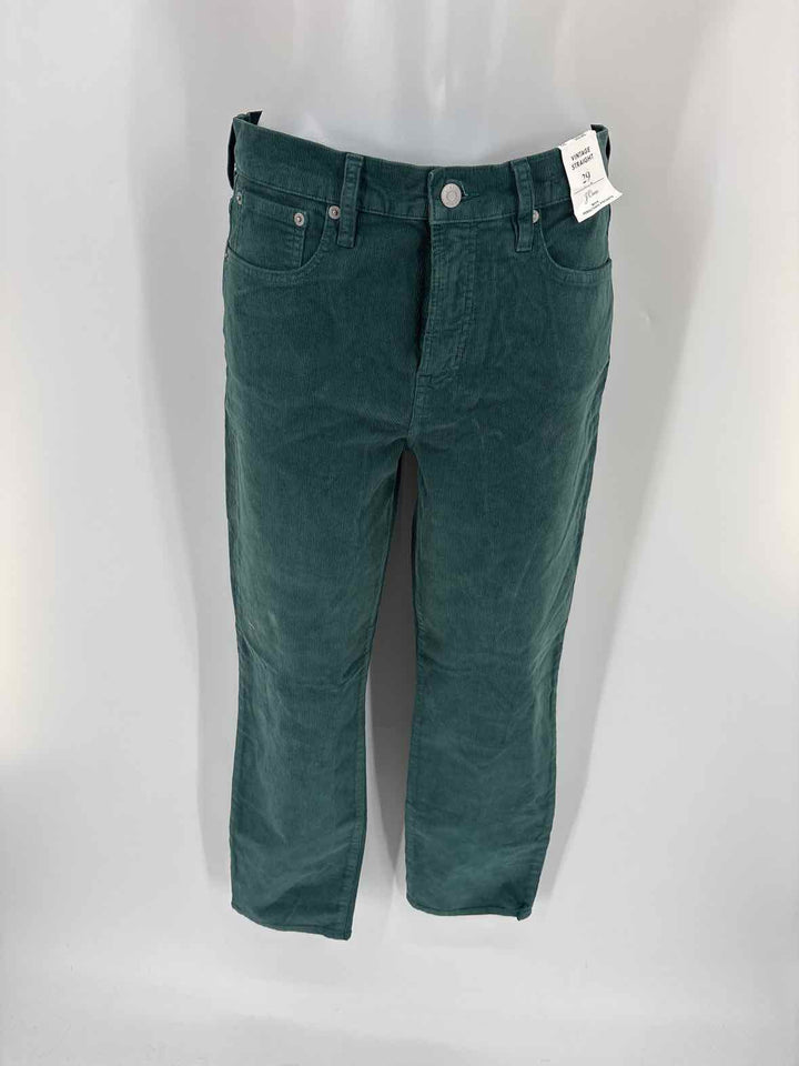 Size 29 J Crew Green Pants