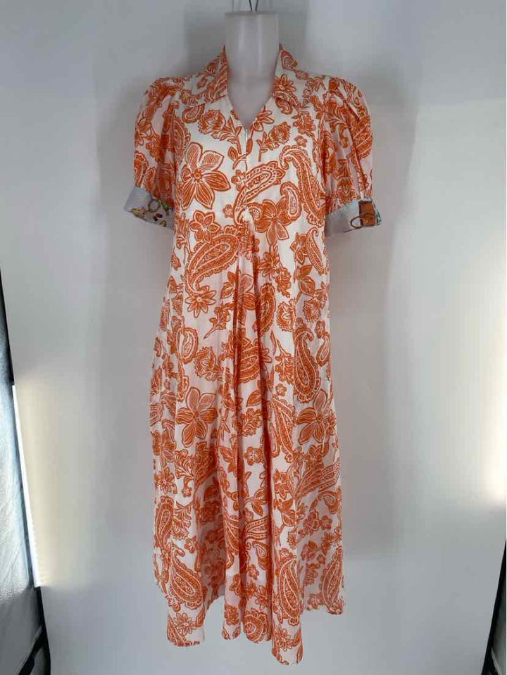 Size S ORANGE PRINT Dress