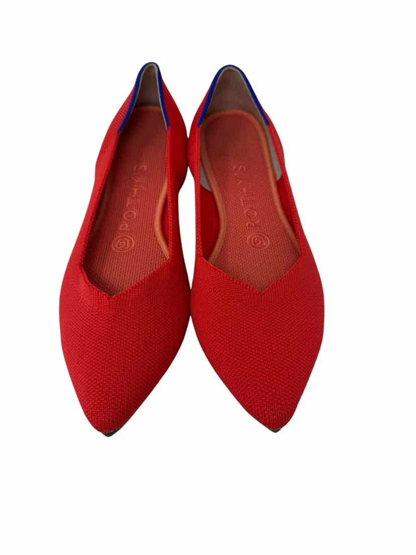 Shoe Size 7.5 ROTHY'S Orange Knit Flats